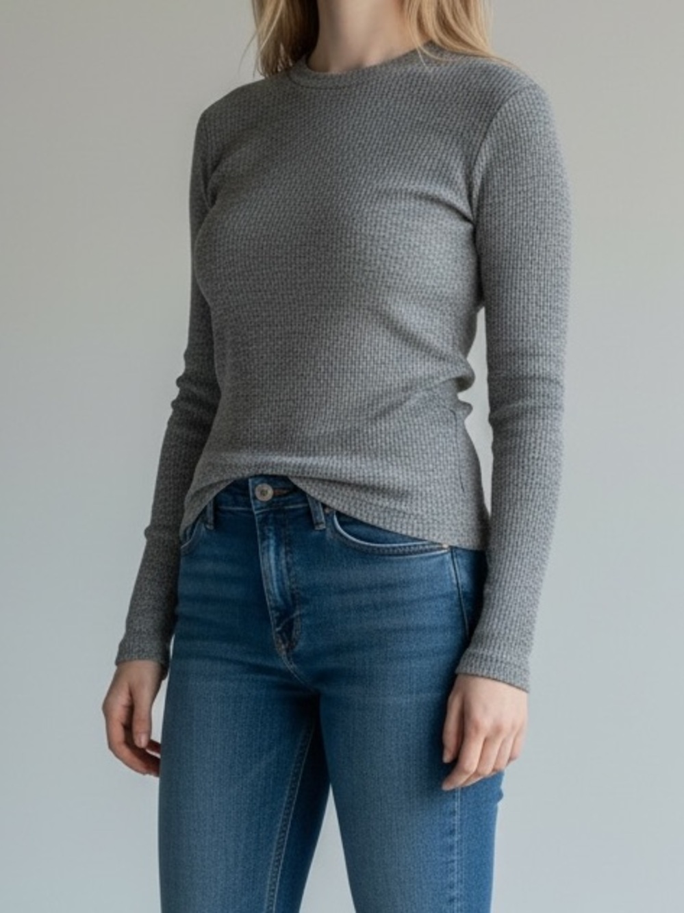 NWOT Agolde Delphi slim tee grey medium